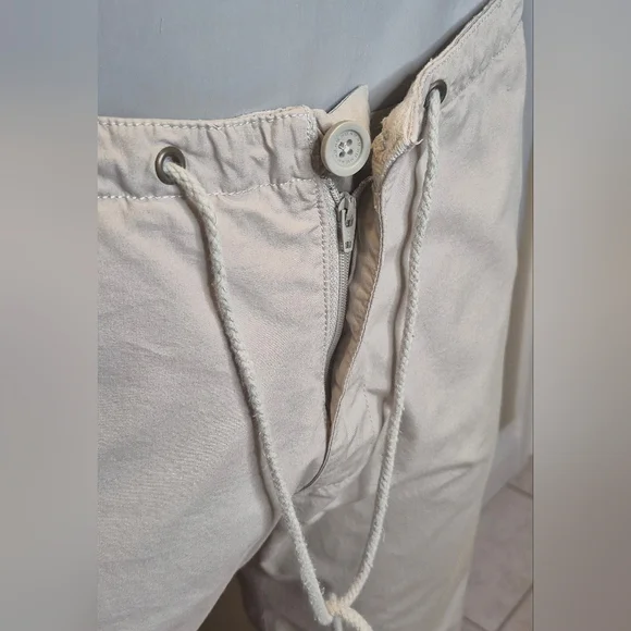 H&M Men's Cream Drawstring Pants - Picture 10 of 12
